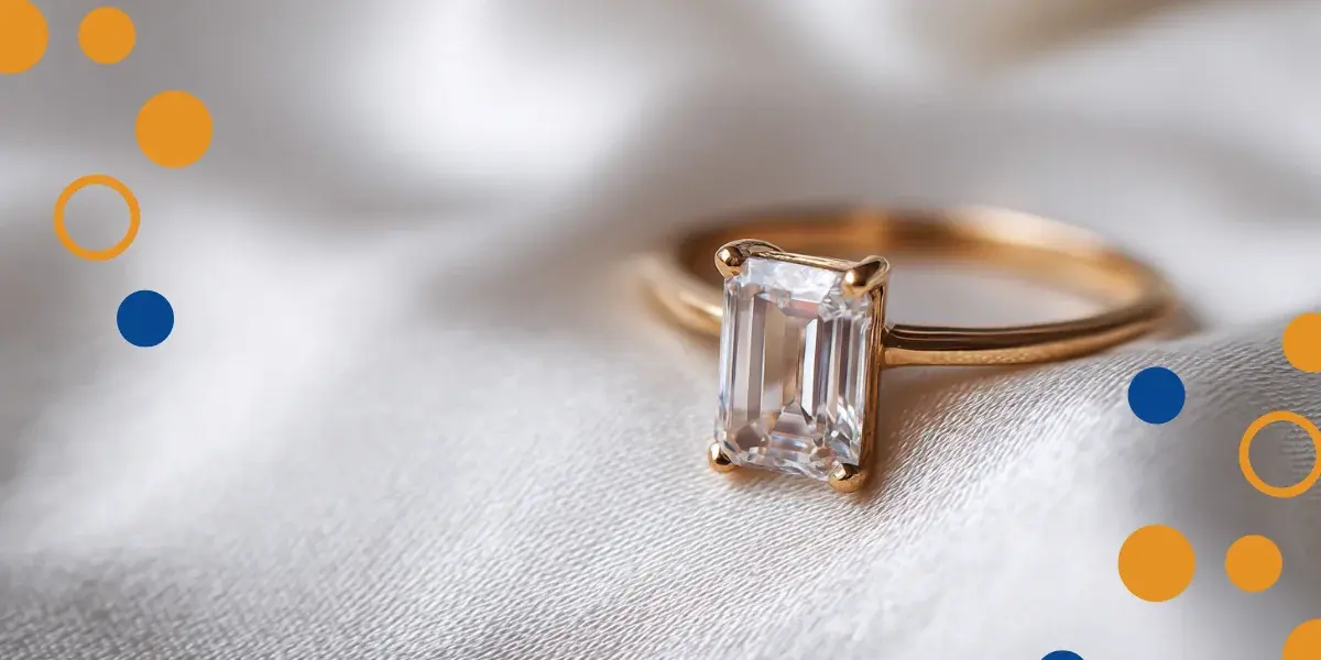 anillo de oro corte diamante