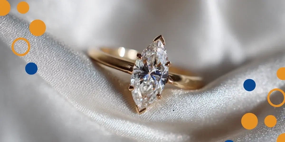 anillos en forma de corte diamante