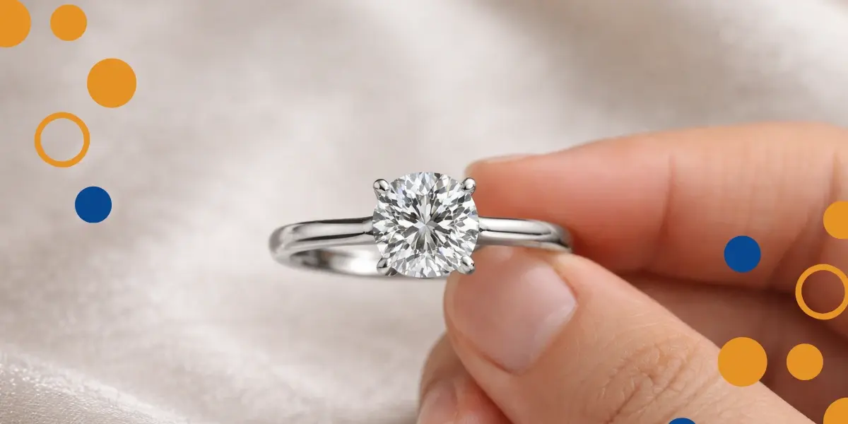 anillos de diamantes falsos